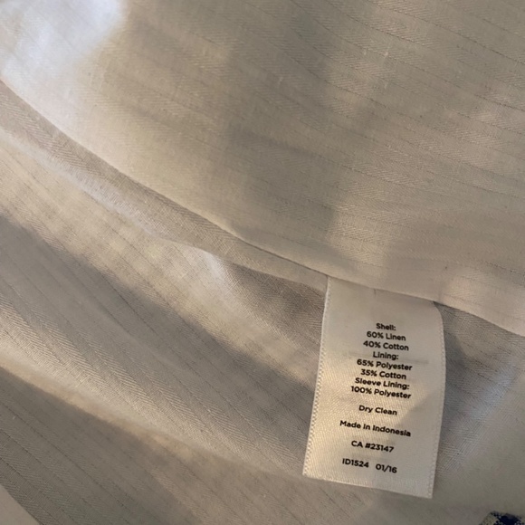 Talbots Blue Gingham Blazer Jacket - Picture 4 of 5